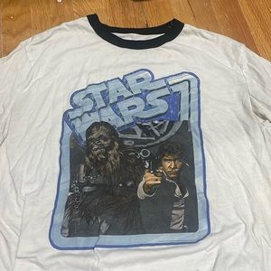 Unisex Star Wars Short Sleeve Tee T-shirt Wookie Han Solo Small Used